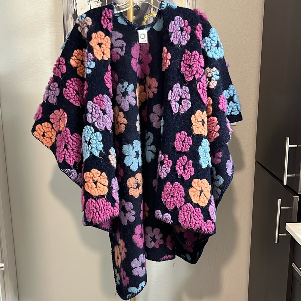 Flower poncho.